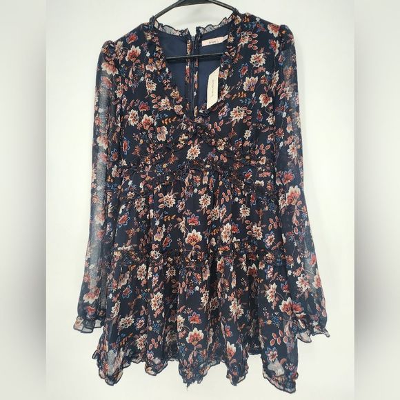 NWT Mia ami Franchesca Womens Floral Top Size Medium‎ - Picture 1 of 10